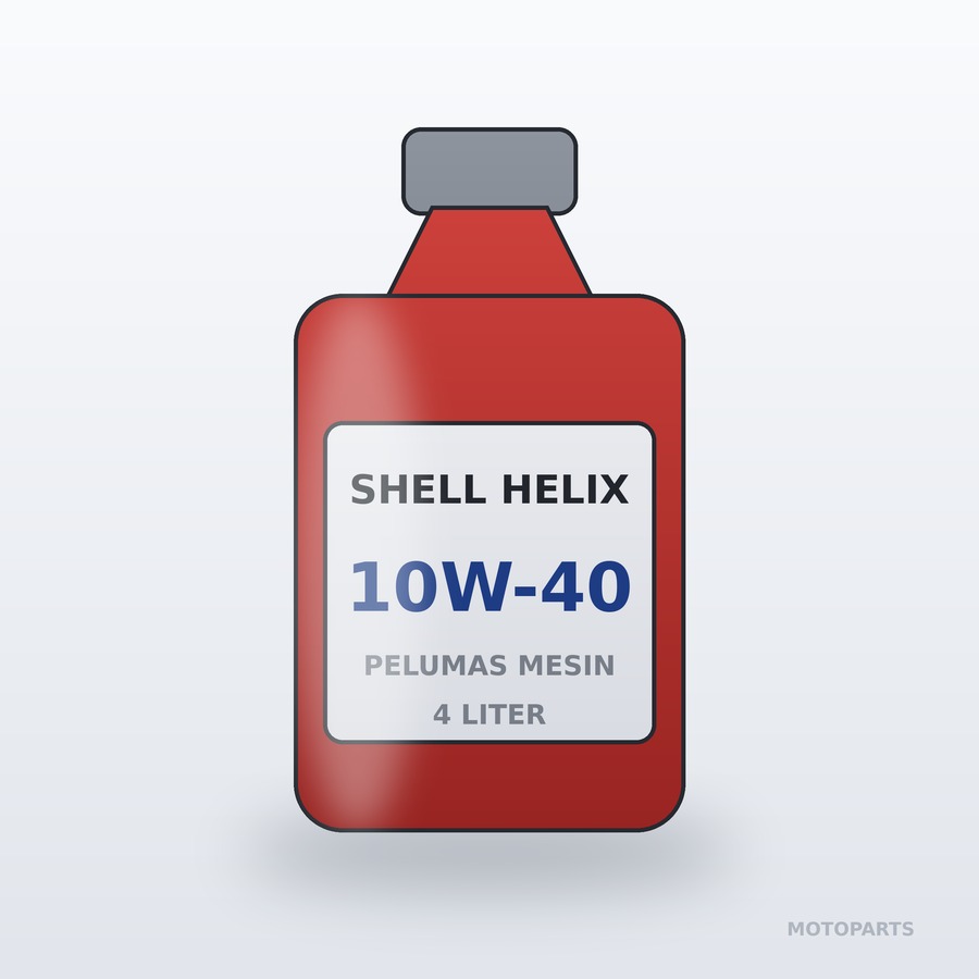 Oli Mesin Shell Helix HX7 10W-40 4 Liter